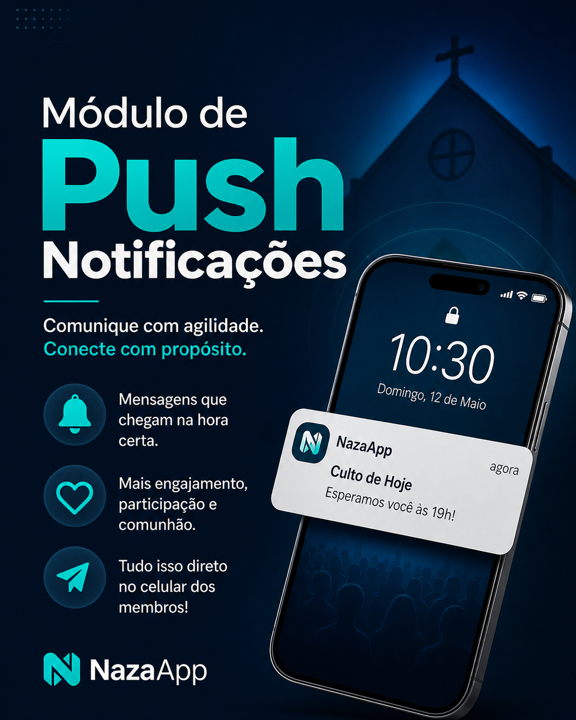 Módulo Push — Notificações NazaApp